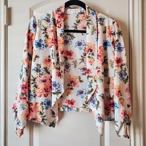 Love Tree Flowy Cropped Blazer